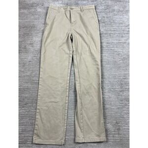 Old Navy Pants Boys 16 Beige Cotton Blend Straight Built in Flex Chino Casual